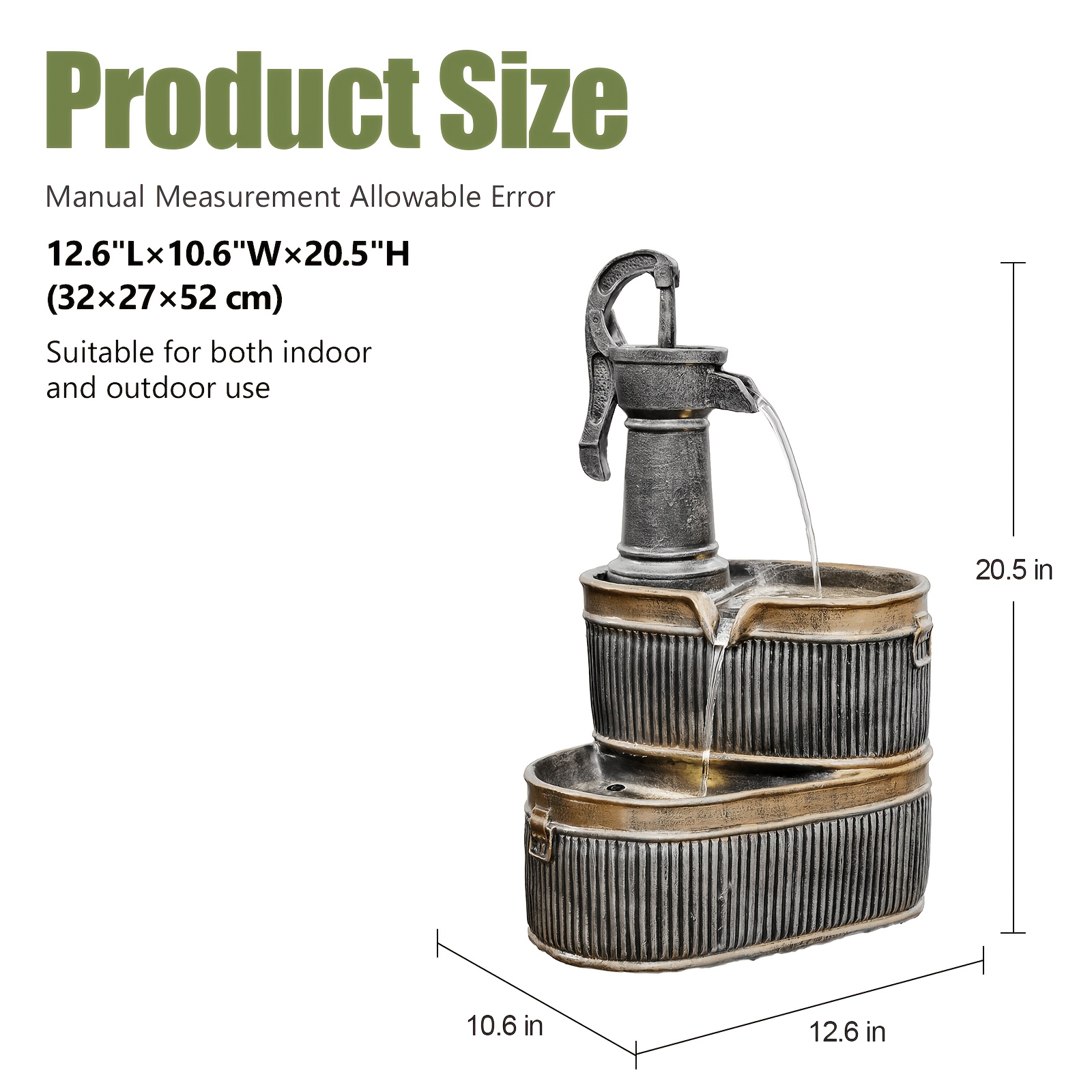 Outdoor Rustic 2-Tier Barrel W - Outdoor Lighting Voltage のレビューと価格