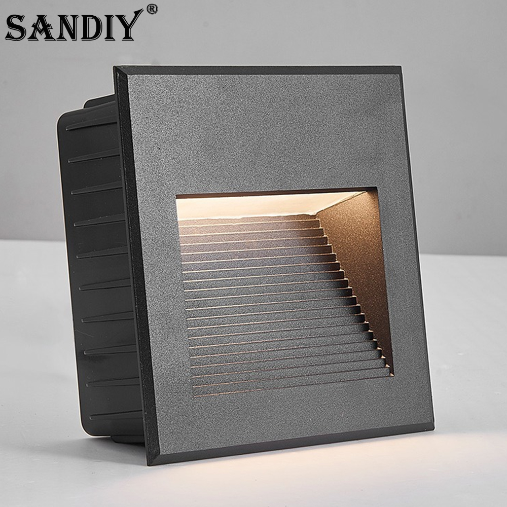 SANDIY Recessed Outdoor Wall S - Outdoor Lighting Voltage のレビューと価格