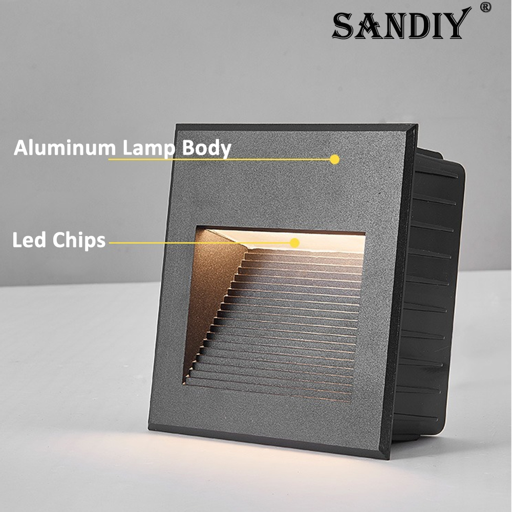 SANDIY Recessed Outdoor Wall S - Outdoor Lighting Voltage のレビューと価格