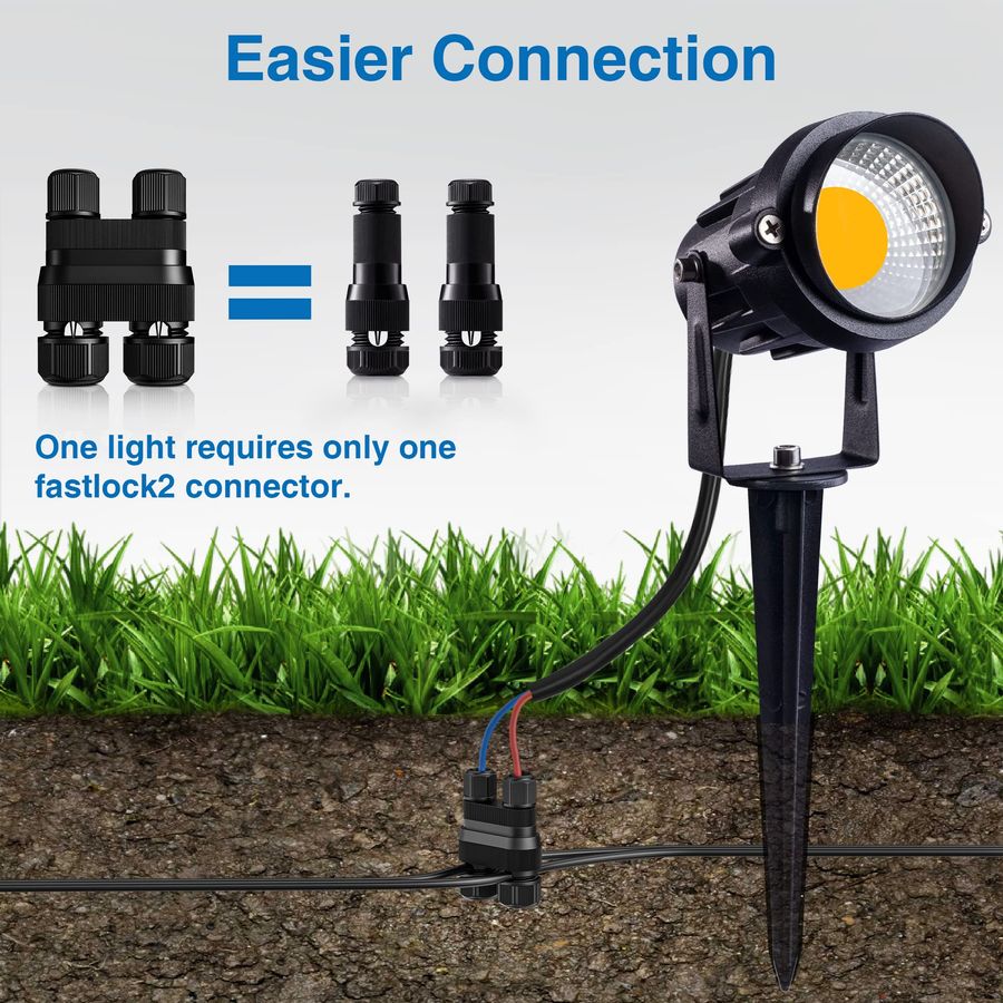 Fastlock2 Low Voltage Wire Con - Outdoor Lighting Voltage のレビューと価格