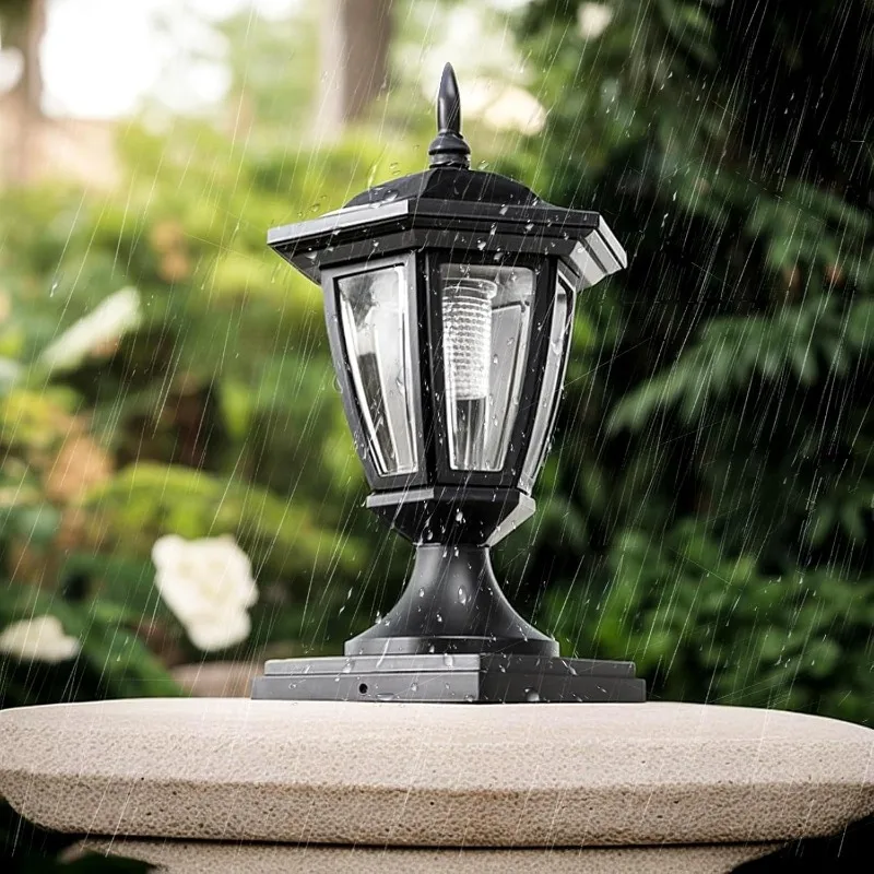 Outdoor Solar Post Light Water - Outdoor Lighting Brass のレビューと価格