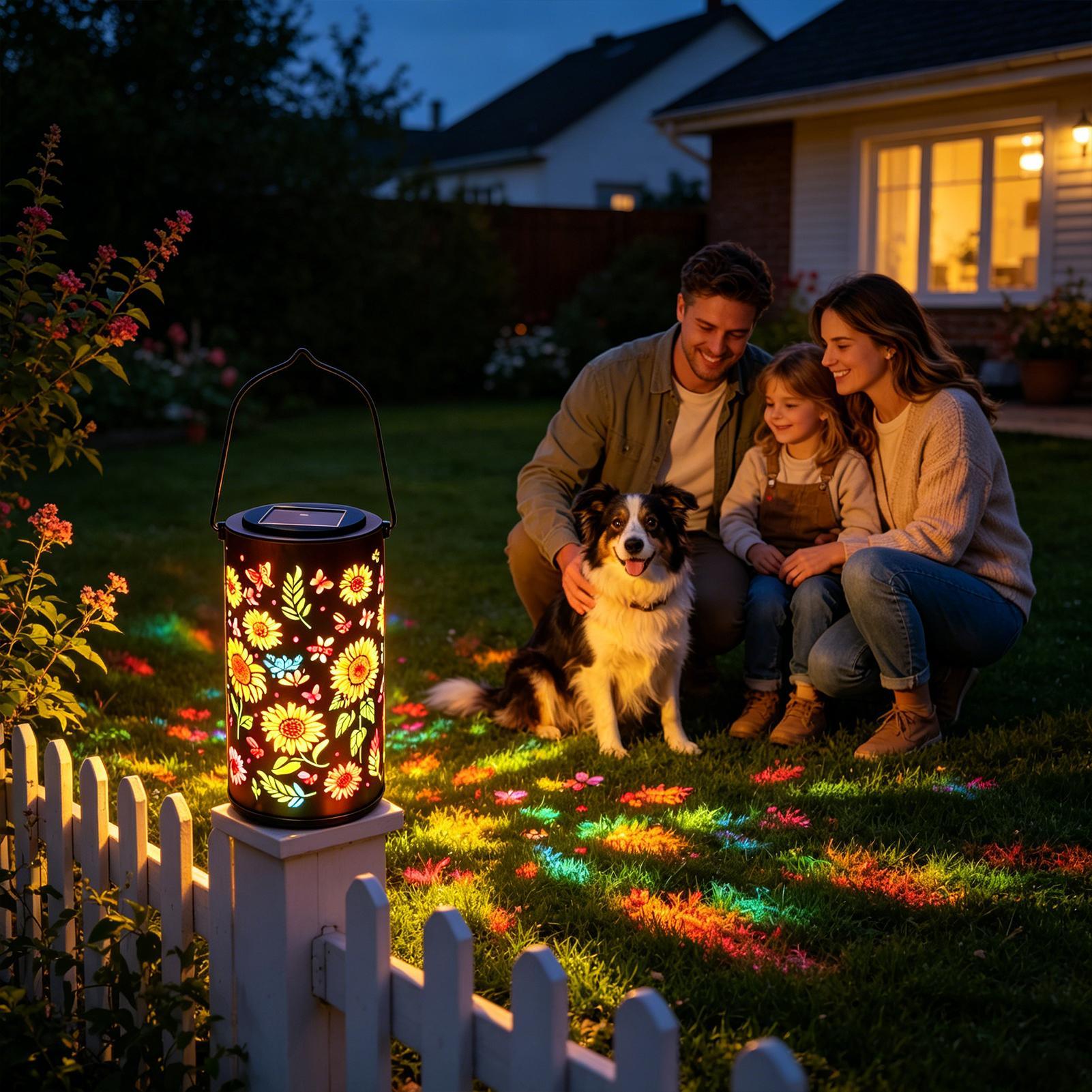Sunflower Solar Lantern Weathe - Outdoor Lighting Battery のレビューと価格
