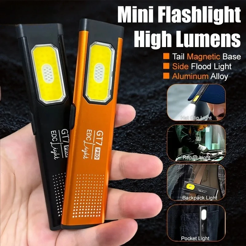 Mini LED Flashlight USB C Rech - Outdoor Lighting Lanterns のレビューと価格