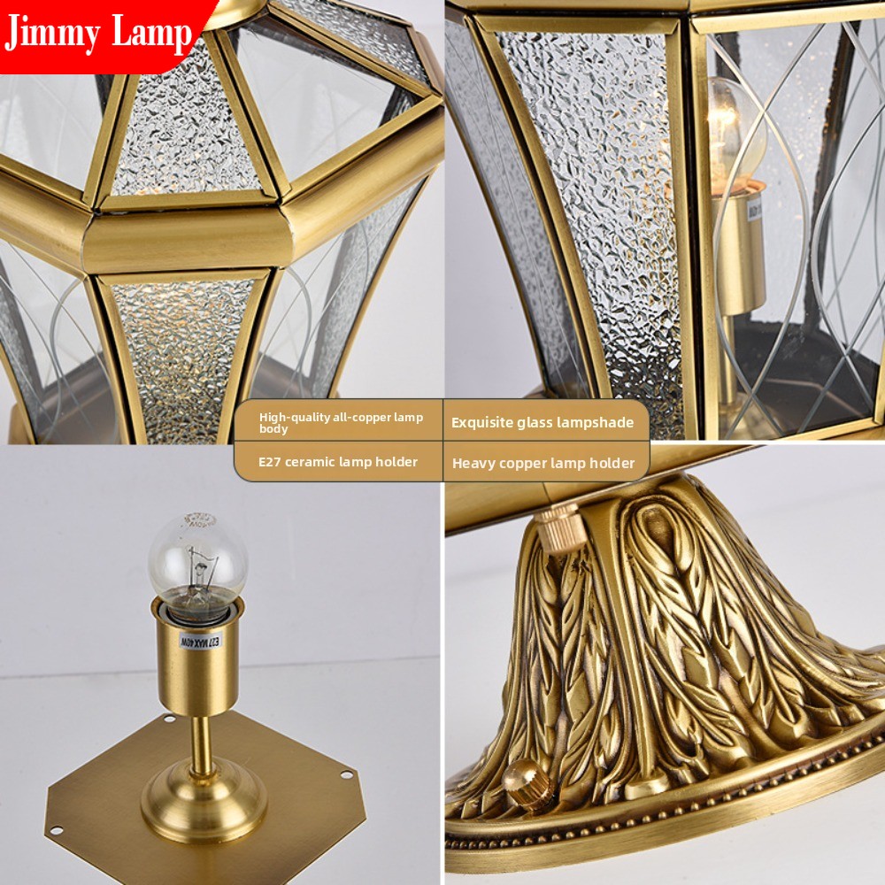 European Style Outdoor Waterpr - Outdoor Lighting Brass のレビューと価格