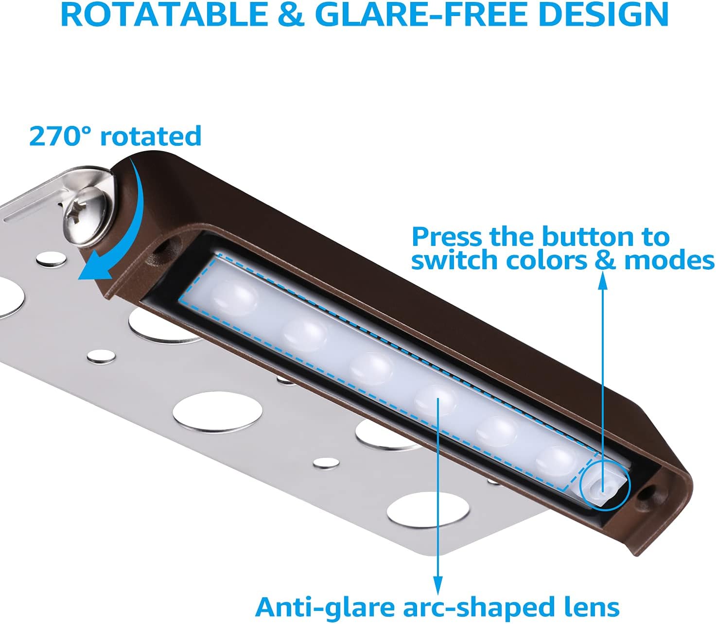 8 Pack RGB 7 Inch 3W LED Retai - Outdoor Lighting Voltage のレビューと価格