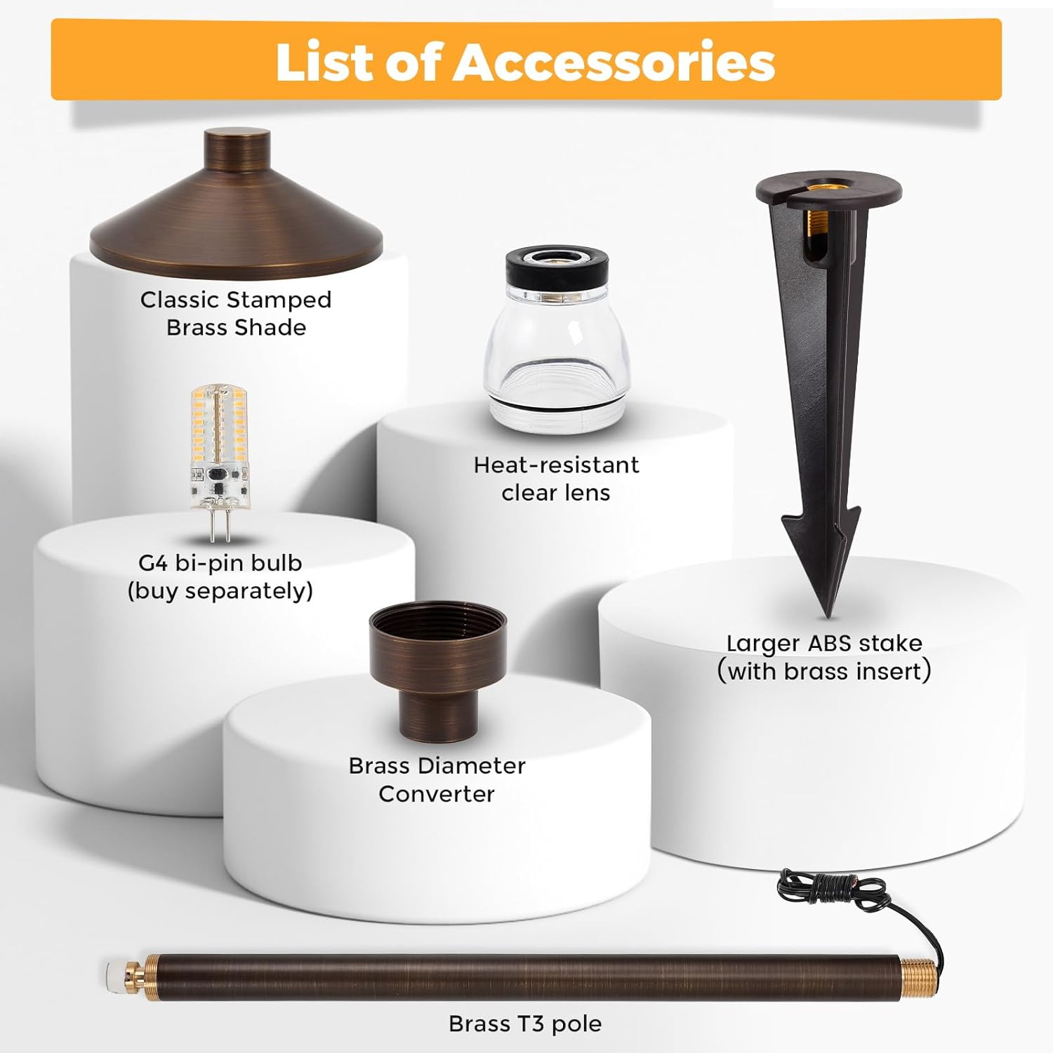 4 Pack Solid Brass Low Voltage - Outdoor Lighting Brass のレビューと価格