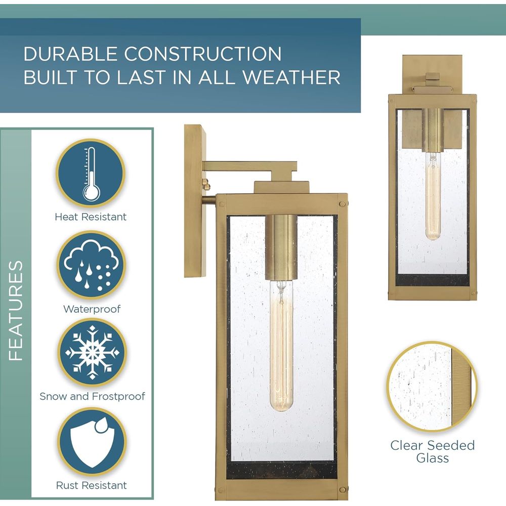 17 Inch Antique Brass Outdoor  - Outdoor Lighting Brass のレビューと価格