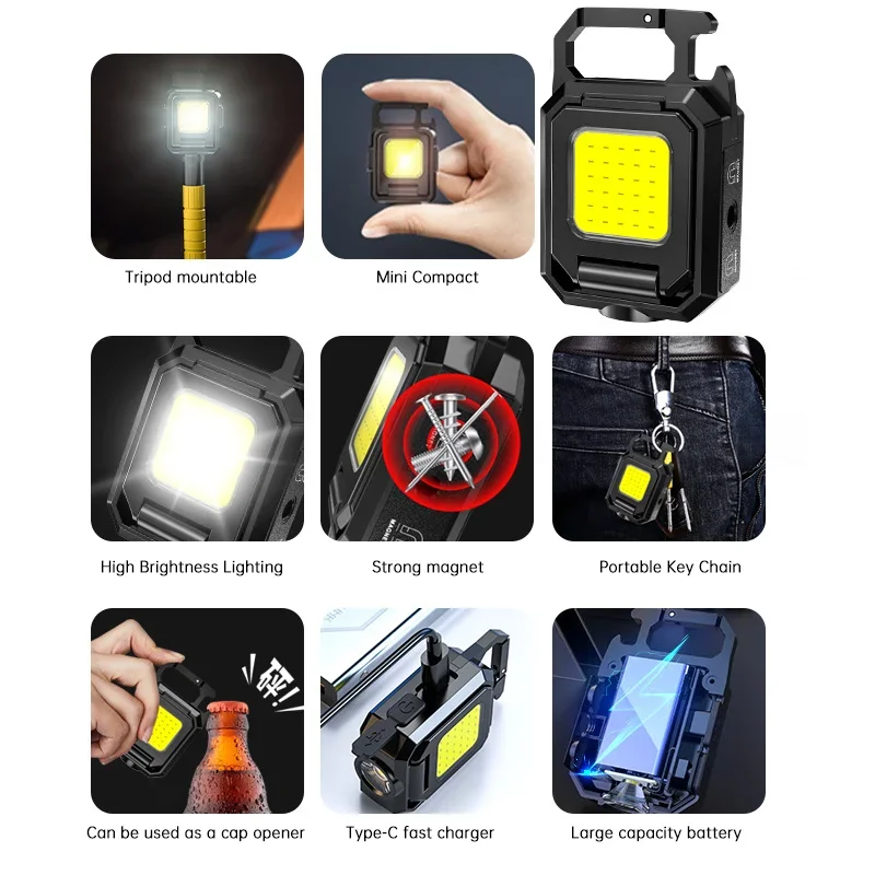 Mini Flashlight Keychain Light - Outdoor Lighting Lanterns のレビューと価格