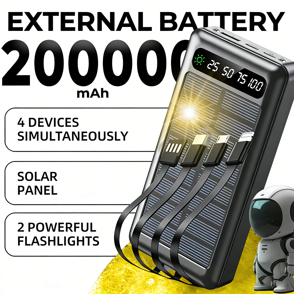 200000mAh Solar Power Bank Ult - Outdoor Lighting Transformer のレビューと価格