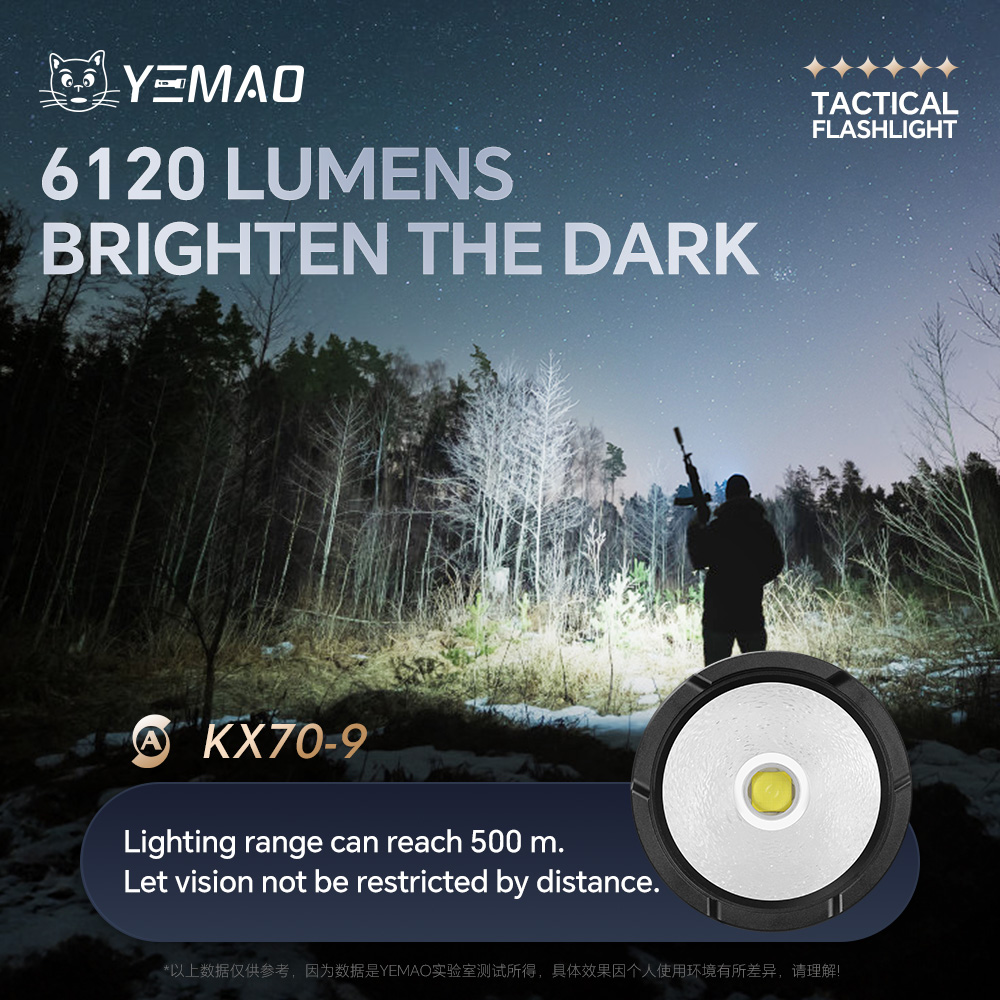 YEMAO-A81 6210LM Flashlight, U - Outdoor Lighting Battery のレビューと価格