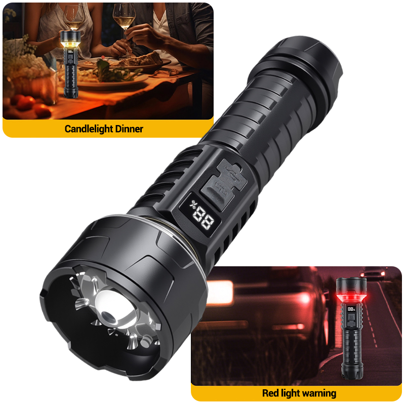 COB LED Flashlight Rechargeabl - Outdoor Lighting Lanterns のレビューと価格