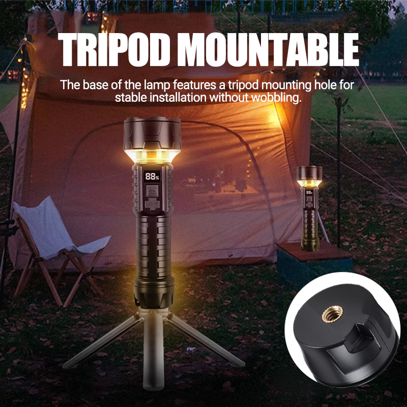 COB LED Flashlight Rechargeabl - Outdoor Lighting Lanterns のレビューと価格