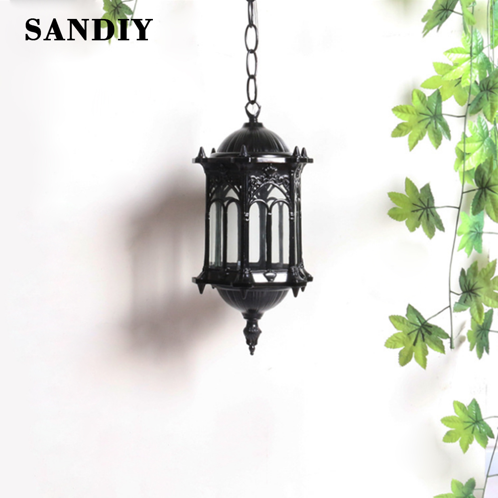 SANDIY Outdoor Pendant Lamp Re - Outdoor Lighting Brass のレビューと価格