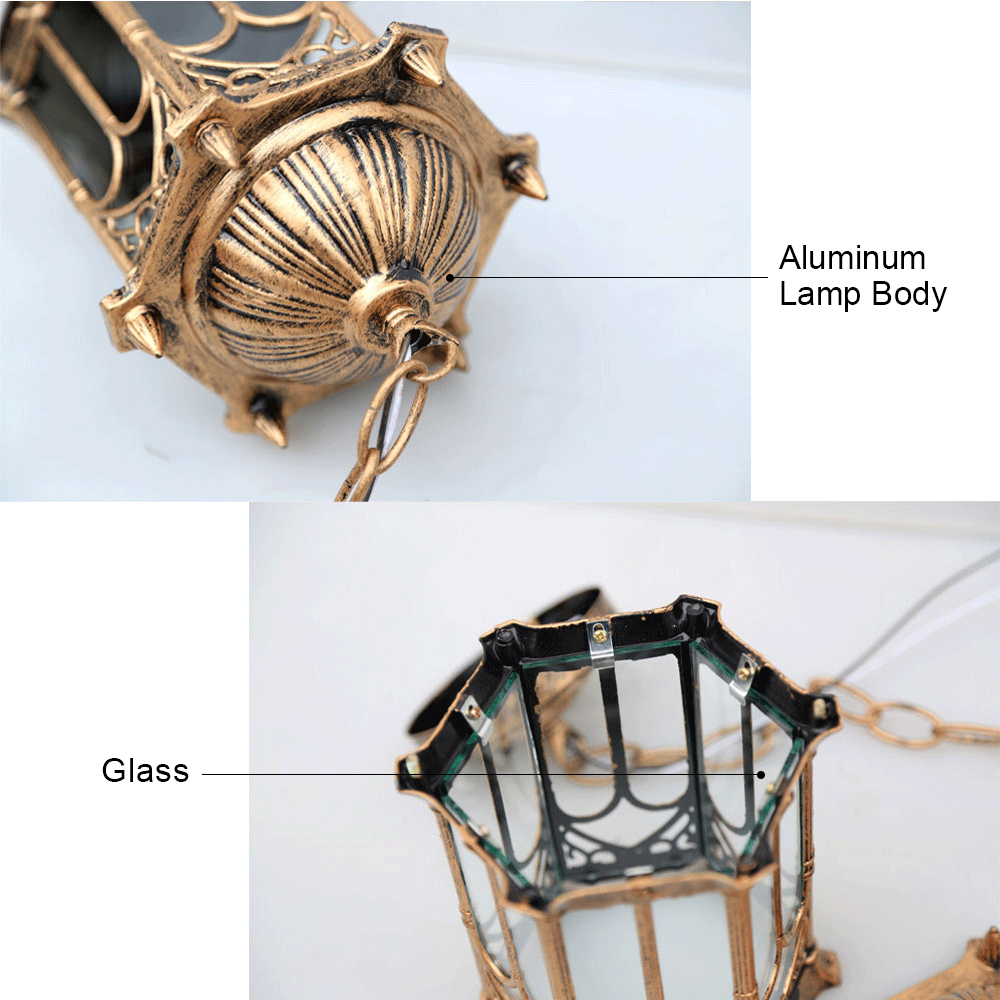SANDIY Outdoor Pendant Lamp Re - Outdoor Lighting Brass のレビューと価格