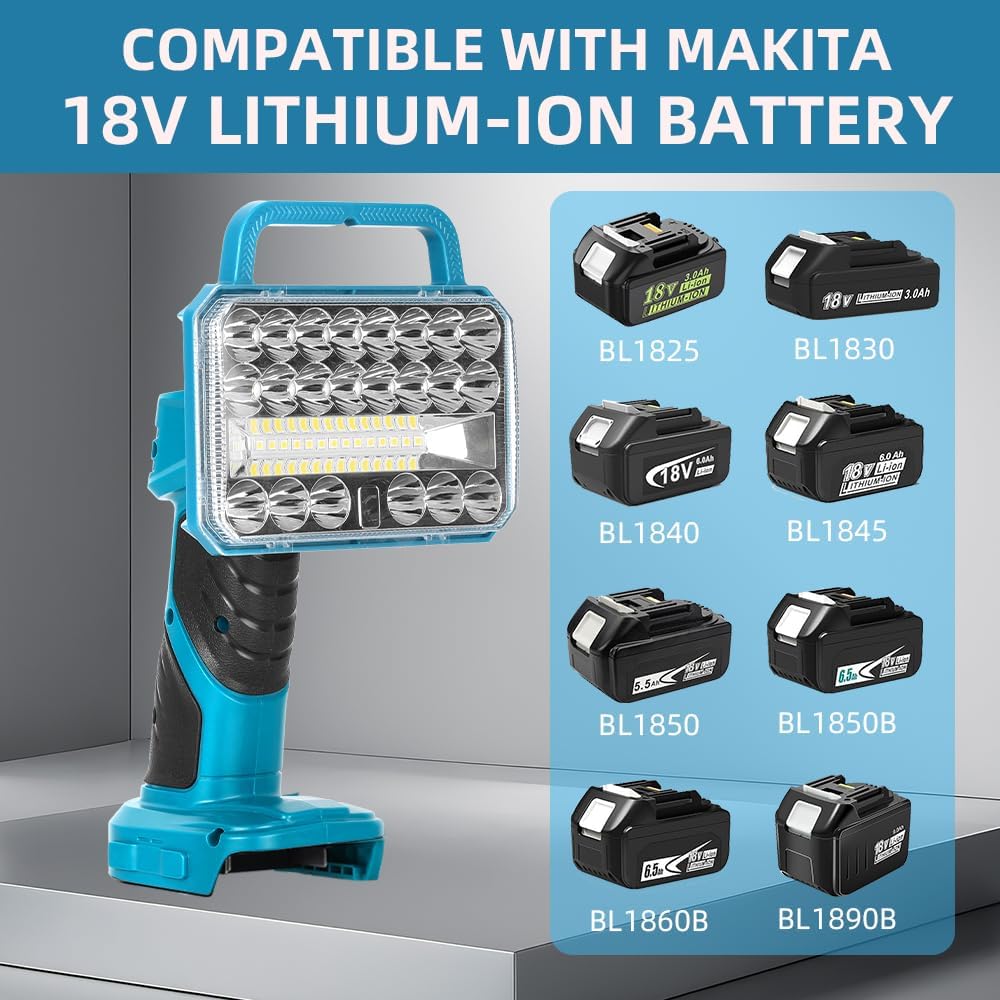 18W 2000LM Cordless LED Flashl - Outdoor Lighting Jobs のレビューと価格