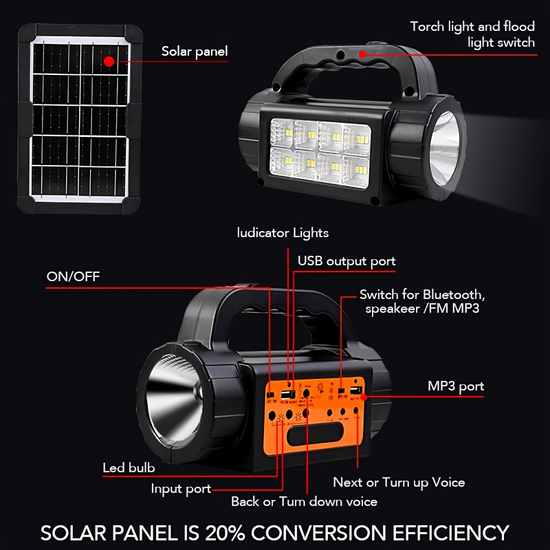 Solar Rechargeable Camping Lig - Outdoor Lighting Lanterns のレビューと価格