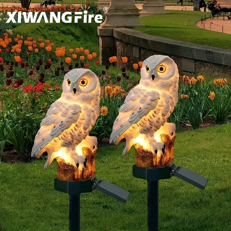 Solar Owl Statue Garden Light  - Outdoor Lighting Panel のレビューと価格