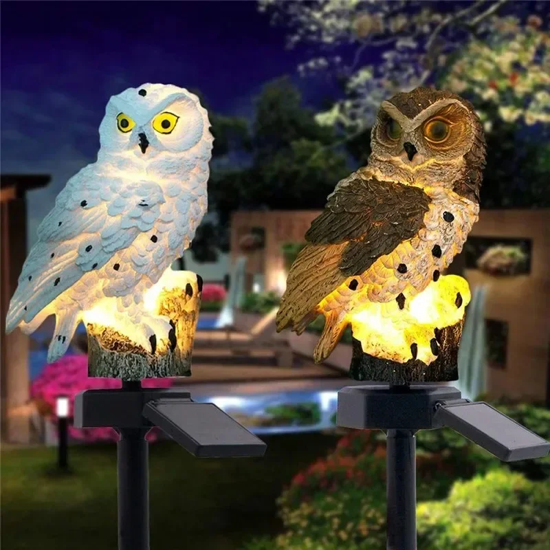 Solar Owl Statue Garden Light  - Outdoor Lighting Panel のレビューと価格