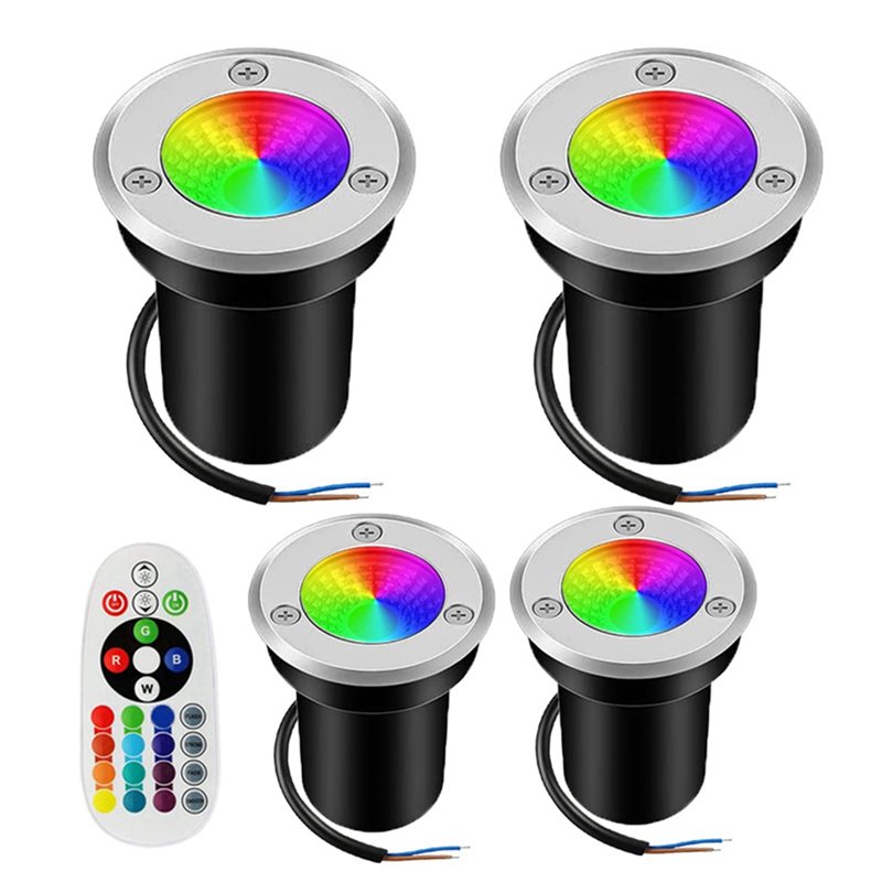 【NEW YEAR  】RGBW In Ground Lig - Outdoor Lighting Voltage のレビューと価格