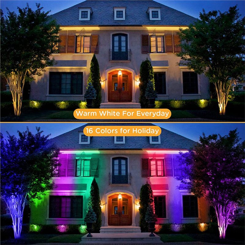 【NEW YEAR  】RGBW In Ground Lig - Outdoor Lighting Voltage のレビューと価格