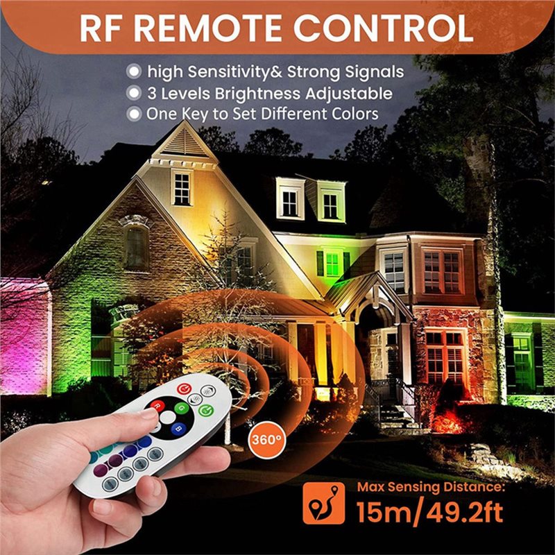 【NEW YEAR  】RGBW In Ground Lig - Outdoor Lighting Voltage のレビューと価格