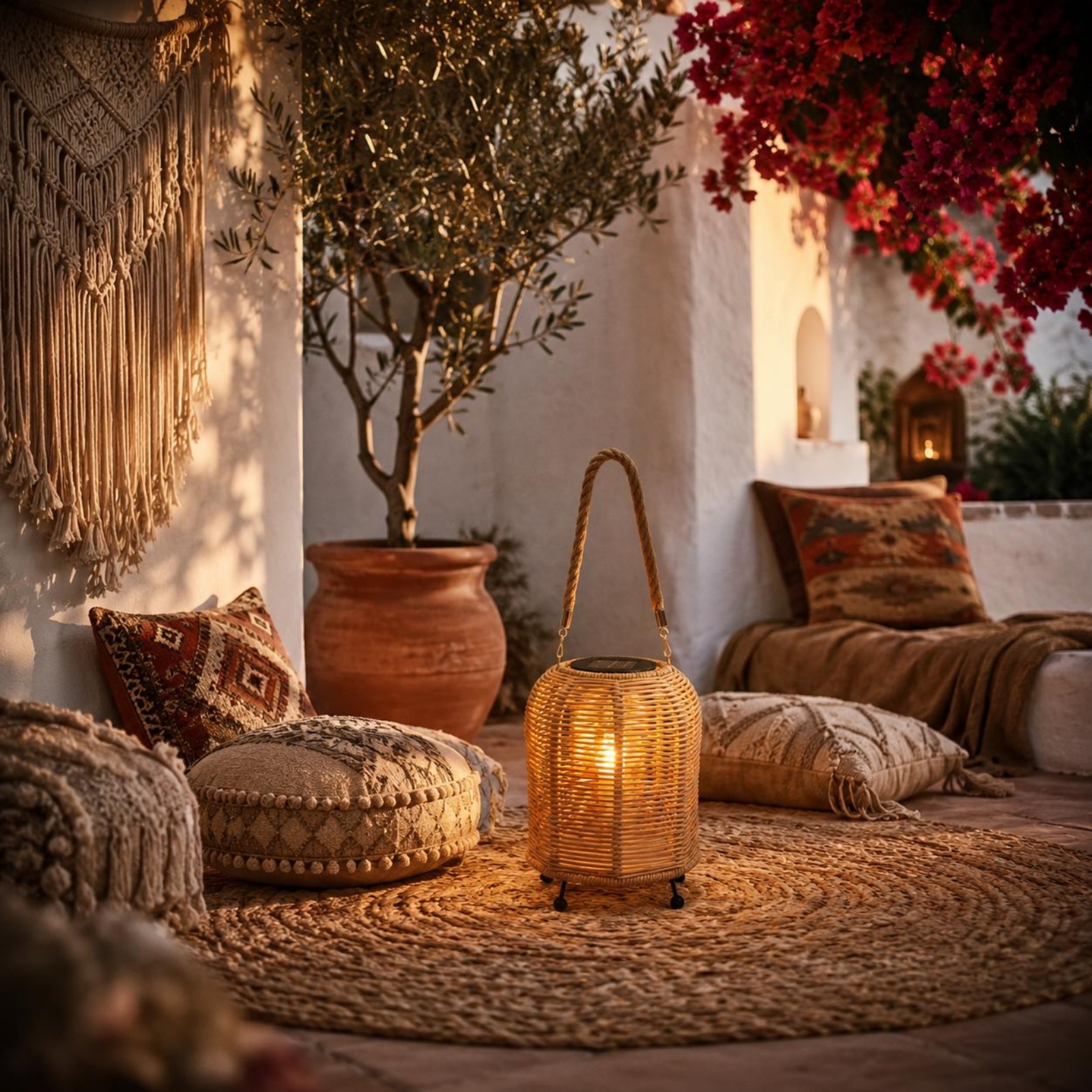 Handwoven Solar Lantern Warm L - Outdoor Lighting Battery のレビューと価格