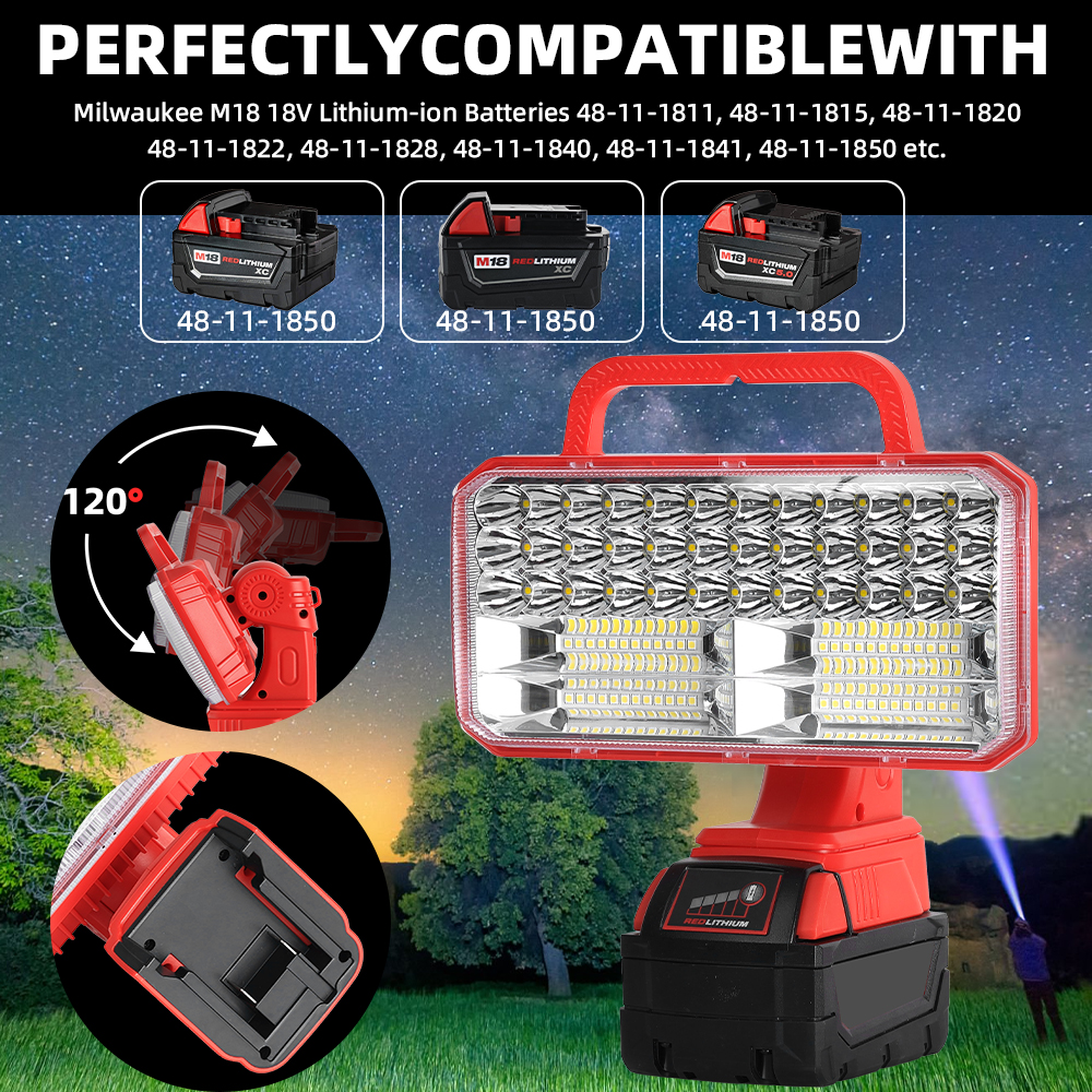 4200LM LED 18V Light for Milwa - Outdoor Lighting Jobs のレビューと価格