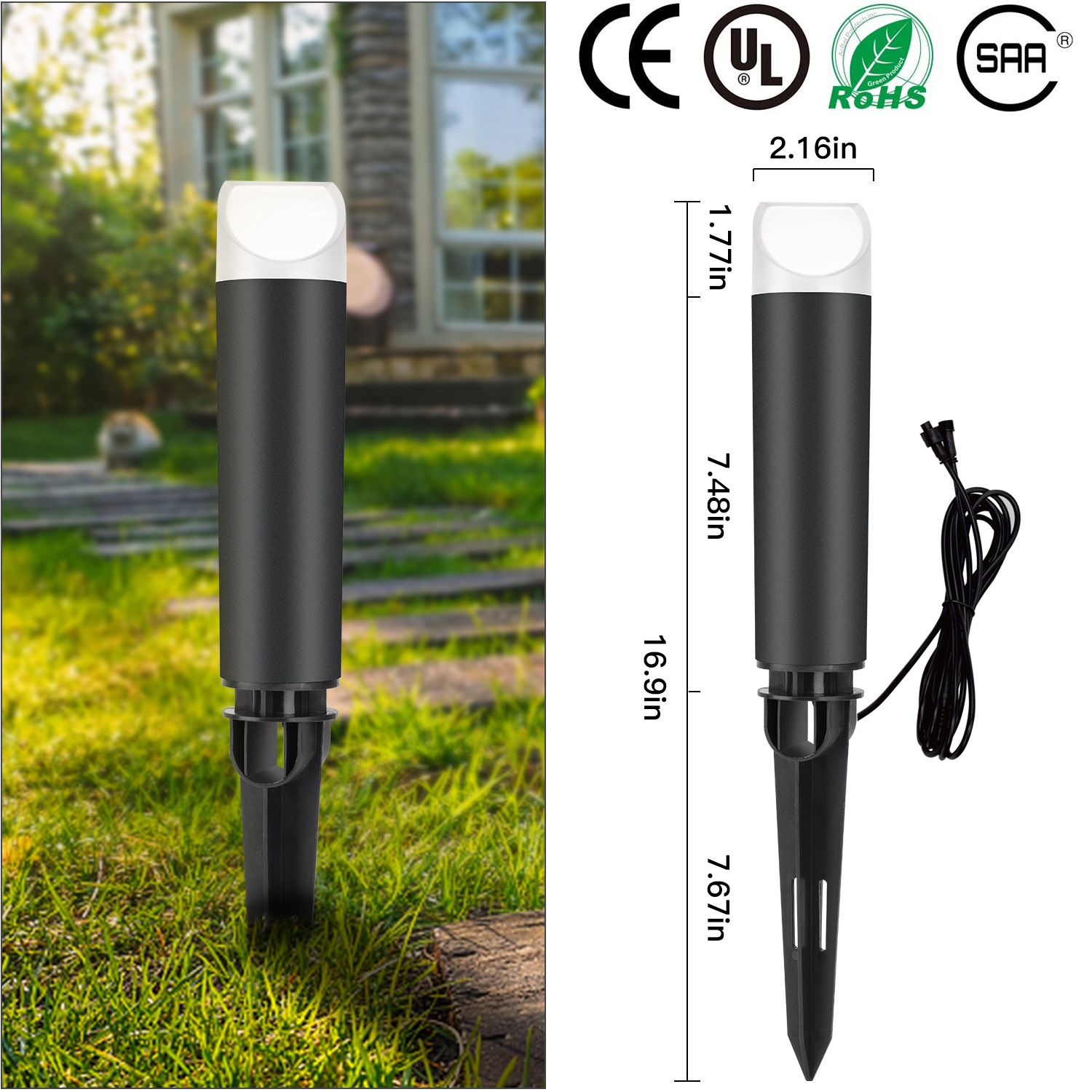 QACA LED Landscape Lighting Ou - Outdoor Lighting Transformer のレビューと価格