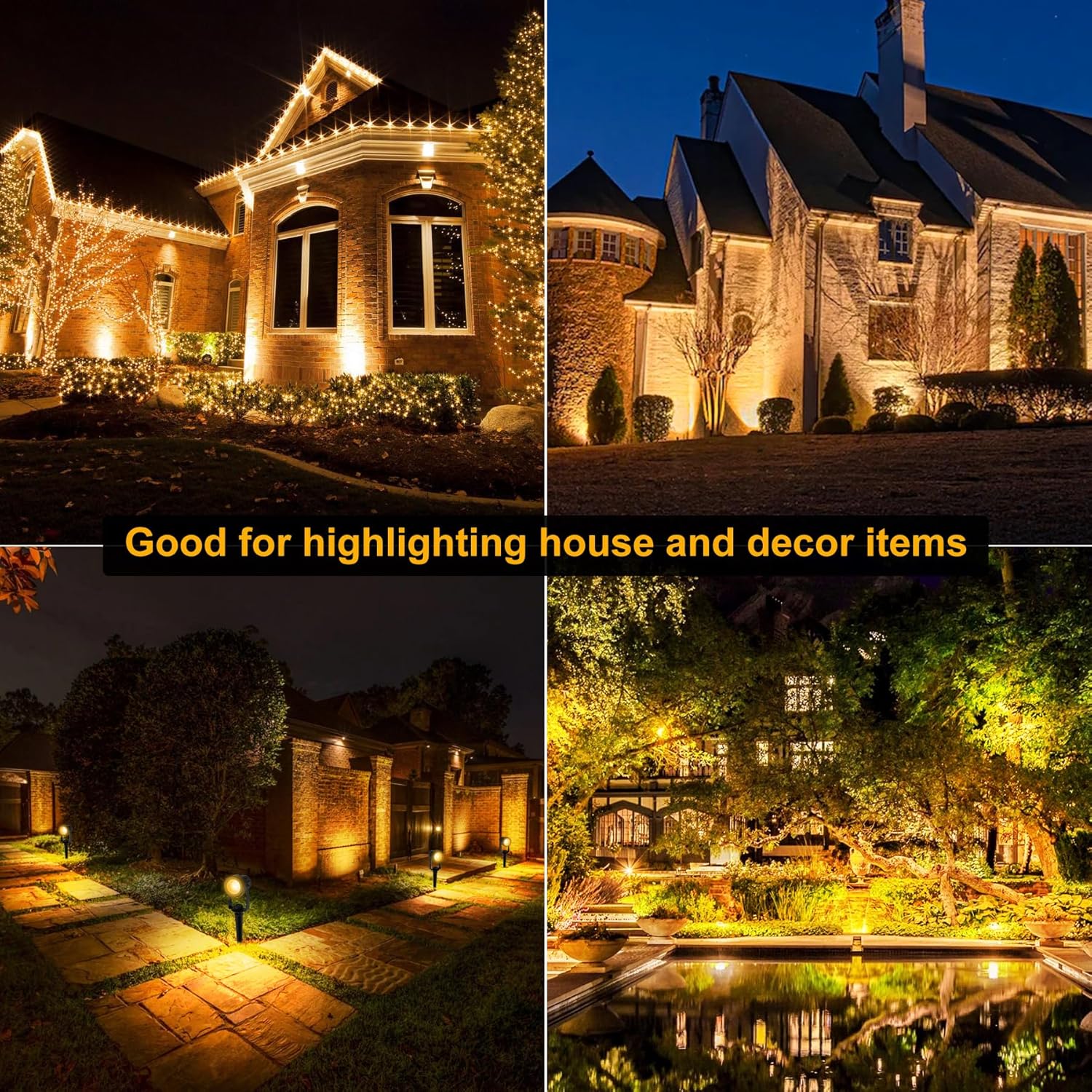 4/6/8LEDS 3000K Outdoor Spotli - Outdoor Lighting Voltage のレビューと価格
