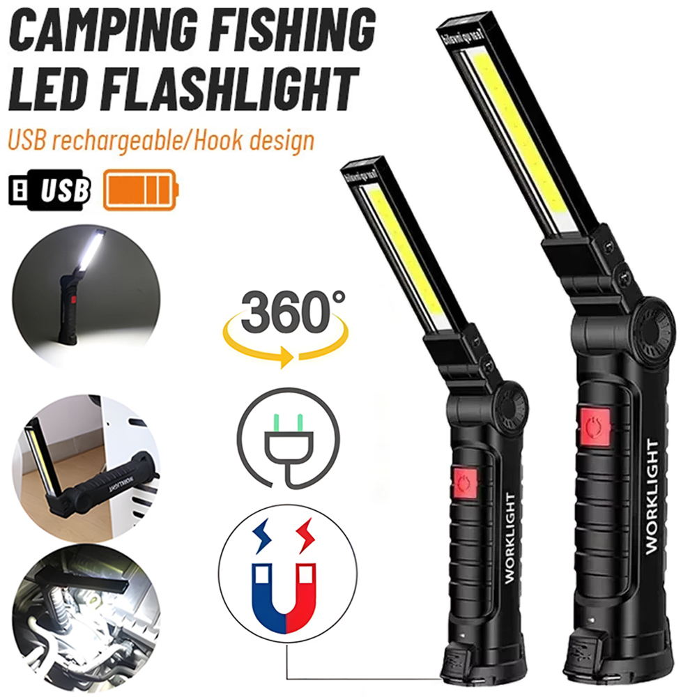 LED COB Flashlight USB Recharg - Outdoor Lighting Panel のレビューと価格