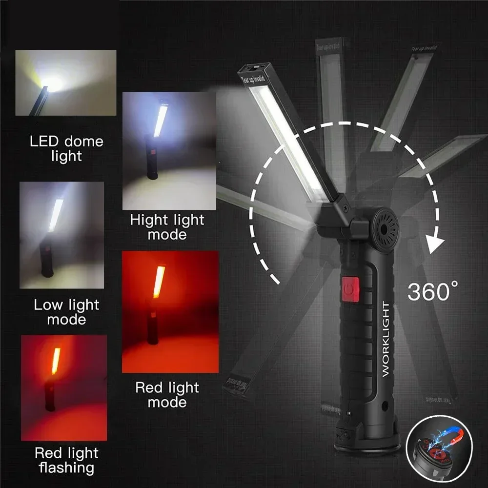 LED COB Flashlight USB Recharg - Outdoor Lighting Panel のレビューと価格