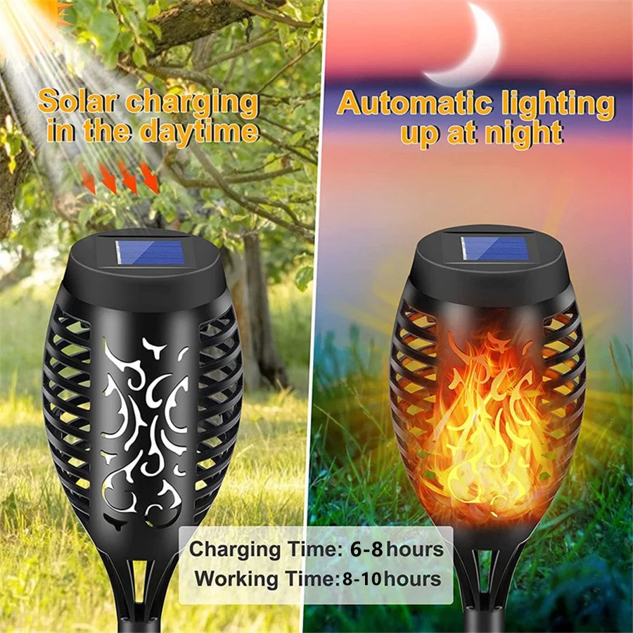 Waterproof Solar Led Flame Tor - Outdoor Lighting Transformer のレビューと価格