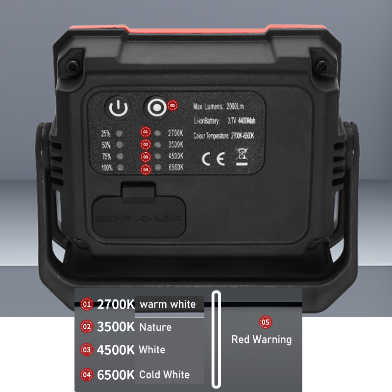 4000mAh LED Work Light: 2000LM - Outdoor Lighting Jobs のレビューと価格