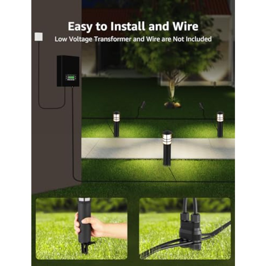 4-Pack Low Voltage Pathway Lig - Outdoor Lighting Voltage のレビューと価格