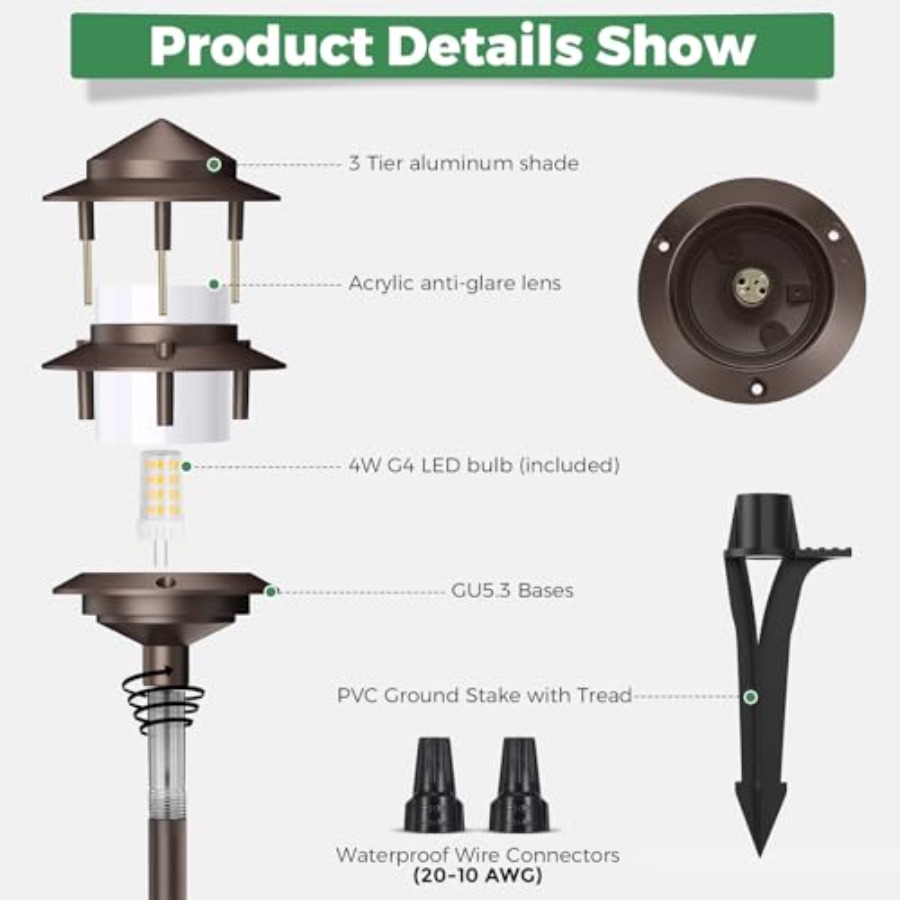 Pagoda Low Voltage Landscape P - Outdoor Lighting Voltage のレビューと価格